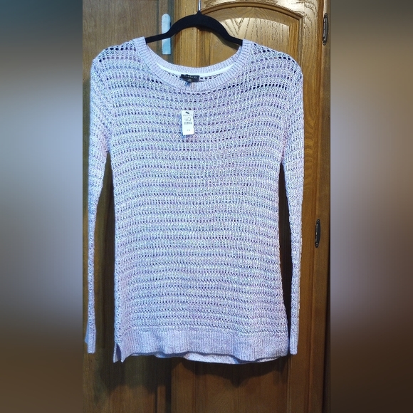Talbots Sweater Loose Knit With Side slits 100% Cotton XS - Picture 1 of 4